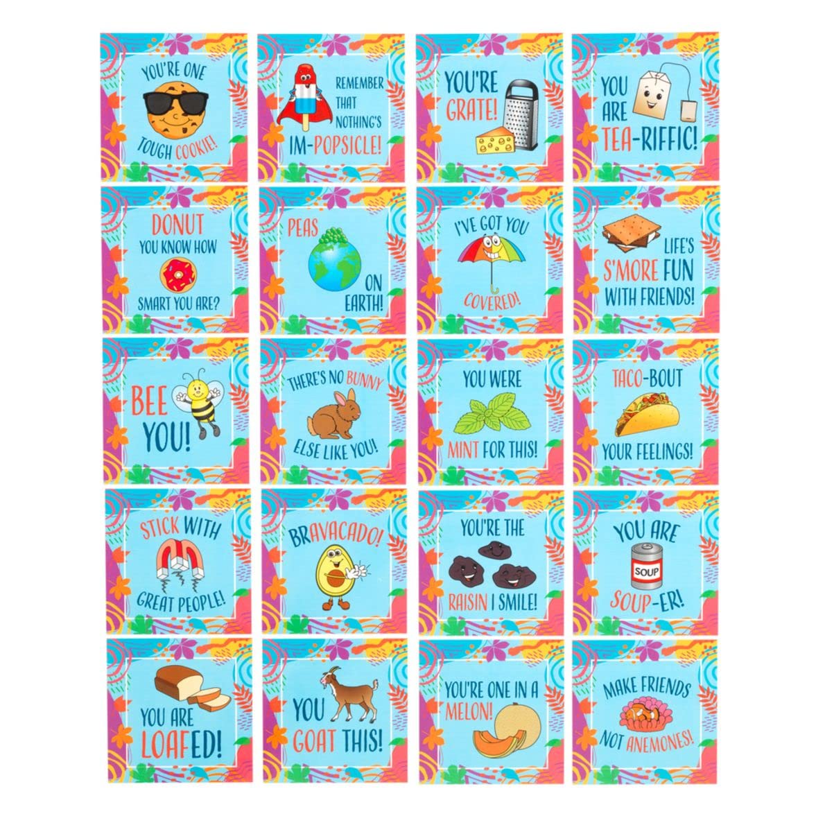 Really Good Stuff Little Enlightenments - Playful Pun Cards - Set of 40 - Boxed Card Set - Gift of Positivity and Inspiration - Social-Emotional Learning - Mental Health