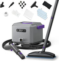 Canister Steam Cleaner - 50-Second Heat-Up, 0.6 Gal Tank, 1650W Power | 21-Piece Kit for Versatile Cleaning