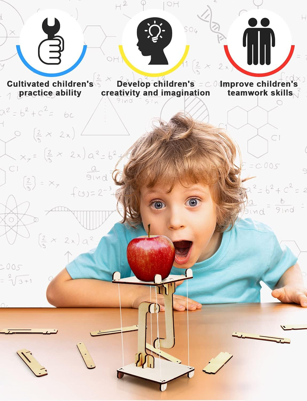 Poraxy 6 in 1 STEM Kits for Kids | Educational Science Projects & 3D Wooden Puzzles | Ages 8-13