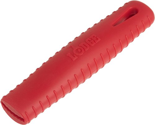 Lodge Silicone Hot Handle Holder - Heat Resistant Up to 500° | Dishwasher Safe for Lodge Pans - Red