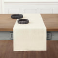 Solino Home Ivory Table Runner - 100% Pure Linen, 14 x 90 Inches for Dining & Special Occasions