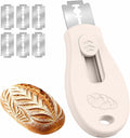 Skiennix Bread Lame - Sourdough Scoring Tool with Extractable Magnetic Design | Includes 5 Razor Blades - Beige