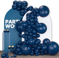 PartyWoo Navy Blue Balloon Arch Kit - 140-Piece Set in 5-18 Inch Sizes for Graduation, Weddings & Birthdays