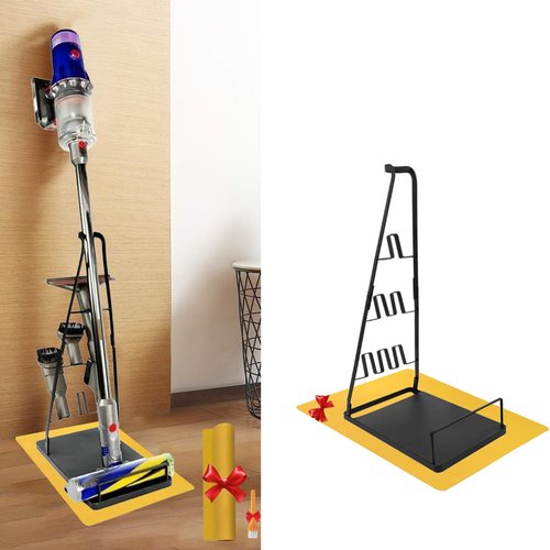 IZSOHHOME Universal Vacuum Stand,Storage-Stand-Docking-Station-Holder,Stable Metal Storage Bracket Stand Holder,Compatible with Dyson,Hoover, Eureka, Rainbow,Shop VAC and Most Stick Vacuum(Black)