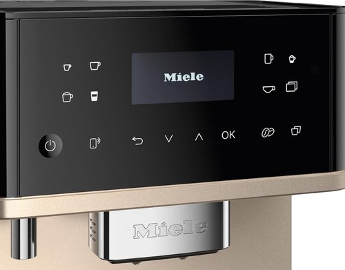 Miele CM 6360 MilkPerfection Automatic Coffee Machine - OneTouch for Two, WiFi-Enabled, Obsidian Black CleanSteel