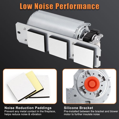 Criditpid GZ550-1KT GZ552 Blower Fan Kit for Napoleon & Continental Fireplaces, GZ550 Fireplace Blower Fan Kit for Napoleon GD36NTR BGD36NTR BGD36, Continental BCDV36NTR BCDV36 CDV36NTR, Rotom HB-RB58