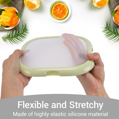 Winb Lunch Saver & Avocado Saver & Onion Storage, 8 inch Reusable Fruit, Veggie and Food Savers - Ideal for Avocados, Tomatoes, Sandwich, Garlic, Onions, and More (Macaron color)