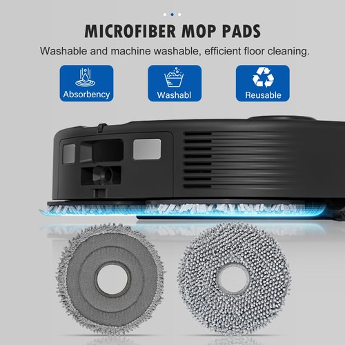26PCS Accessories Kit for Roborock Q revo S/Qrevo Plus/Qrevo Pro/Qrevo MaxV Robot Vacuum, 2 Main Brushes, 6 Dust Bags, 6 Mop Cloths, 6 Side Brushes, 4 Filters, 1 Cleaning Brush, 1 Screwdriver
