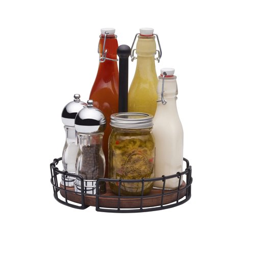 Pfaltzgraff Anvil Cage Condiment Table Caddy