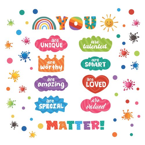 DECOWALL Colour Quote Wall Stickers Decals Inspirational Letter Educational for Bedroom Living Room Home décor Art Positive Motivational Phrases Classroom Nursery School Peel Stick Kid (DS9-8082)