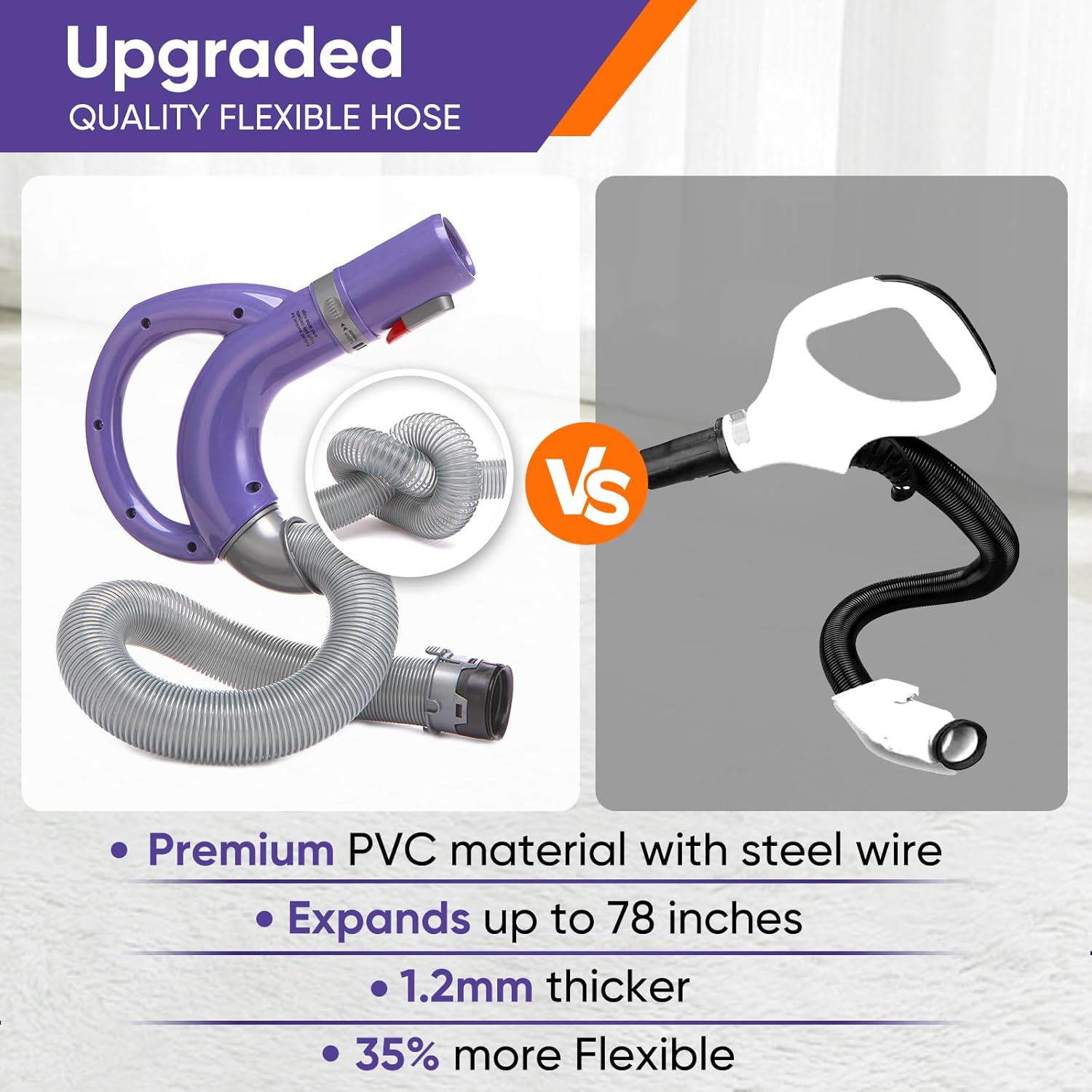 Shark | Upgraded Vacuum Hose Replacement for Navigator Lift-Away & Rotator Models | Durable & Flexible