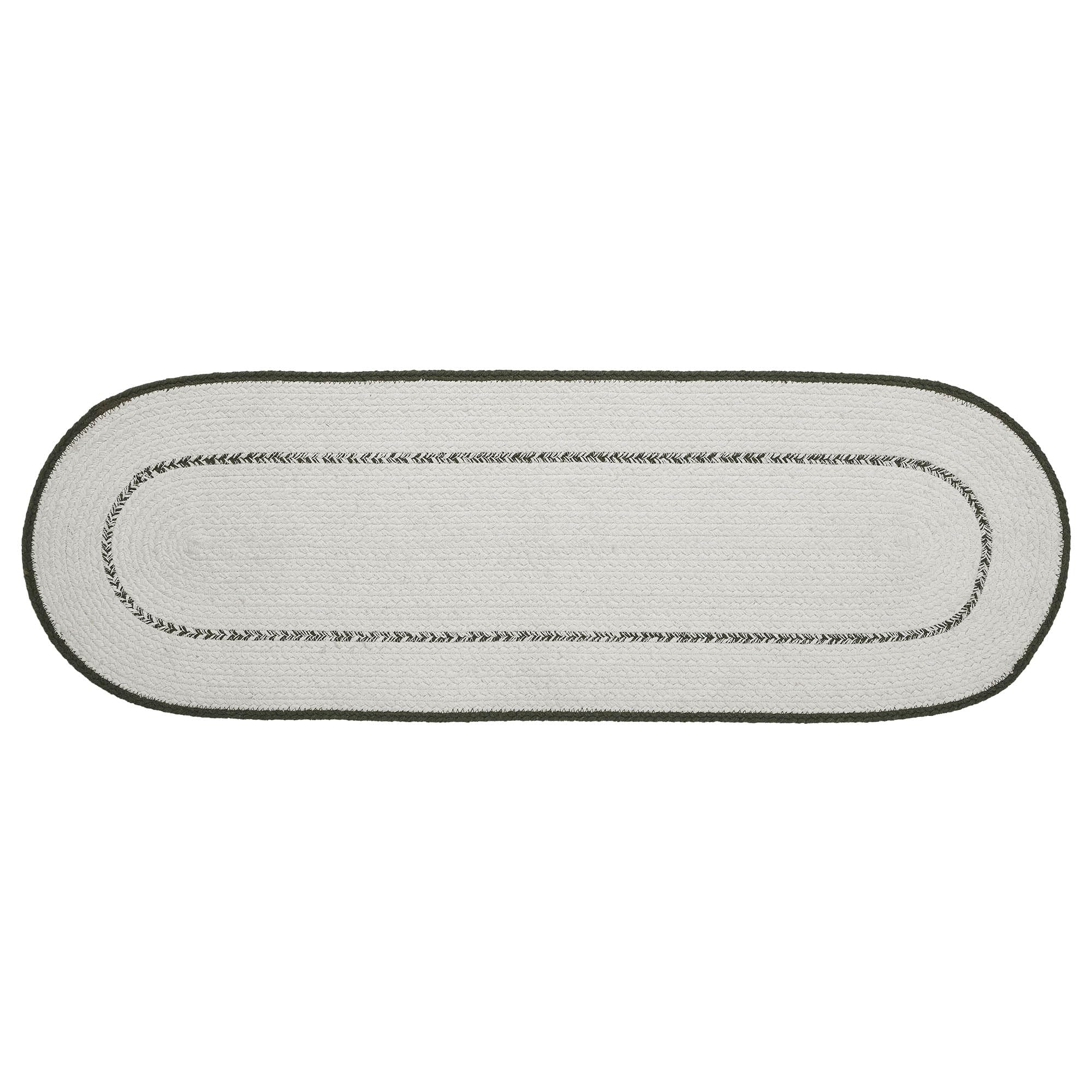 VHC Brands Pumpkin Bounty Stencil Table Runner 12x36 Braided Cotton, Kitchen Dining Table Holiday Decoration, Decor for Fall and Thanksgiving