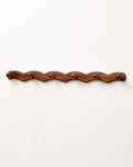 Wood Coat Rack Wall Mount - Walnut Coats Hook Hanger Wall-Mounted, Wave-Shaped Entryway Hanging Racks with 6 Hooks for Jacket Keys Hats Robes Towels Bags, Living Room Mudroom Bathroom Bedroom Hallway