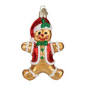 Old World Christmas Gingerbread Boy Glass Blown Ornament for Christmas Tree, Handcrafted Holiday Decoration, Gingerbread Collection