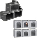 Homsorout Storage Bins - Large Fabric Boxes with Lids | 3/6 Pack Cube Organizers for Shelves