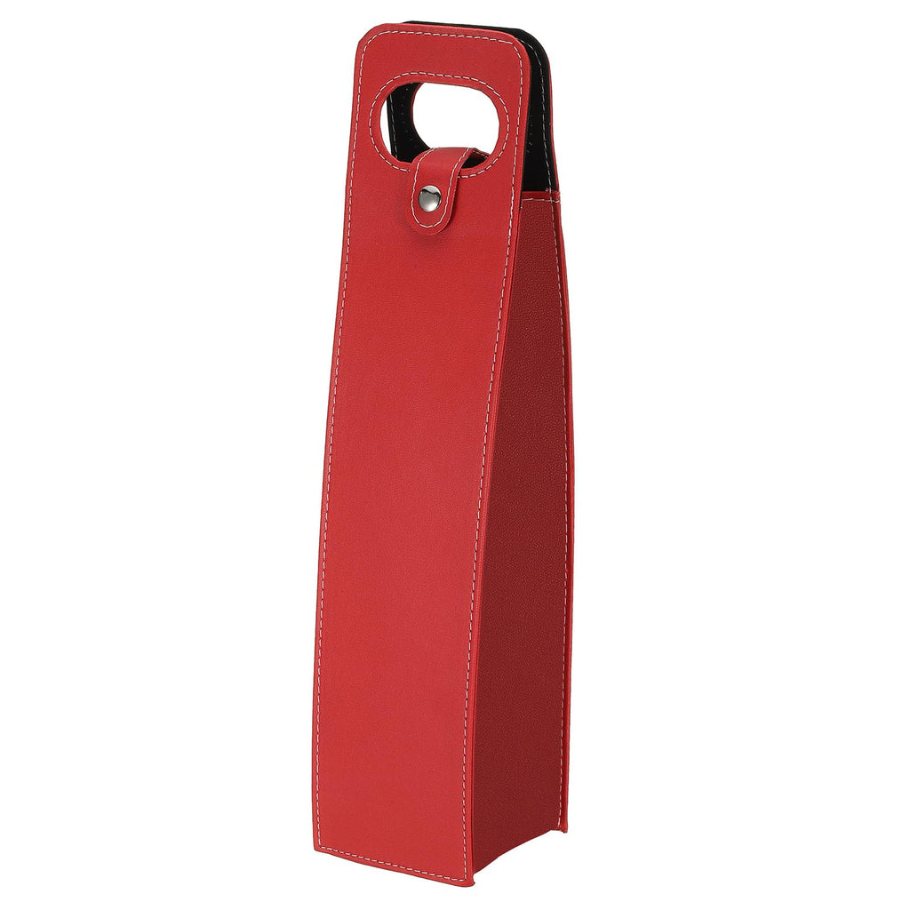 Patikil Wine Gift Bag - Reusable Leather Wine Tote Carrier for Bottles, Champagne, Red