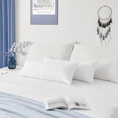 Kevin Textile Throw Pillow Insert 14 x 36 Inch 1 Pack Long Lumbar Pillow Insert for Sham Large Rectangle Body Pillow Stuffer Sham Cushion for Living Room Couch Bed Sofa Home Décor