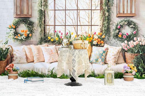 Kate Photography Floor Mats Super Soft PV Fur Rug Fluffy White Plush Area Carpet for Living Room Photography Studio Washable Shaggy Rug 5x10ft