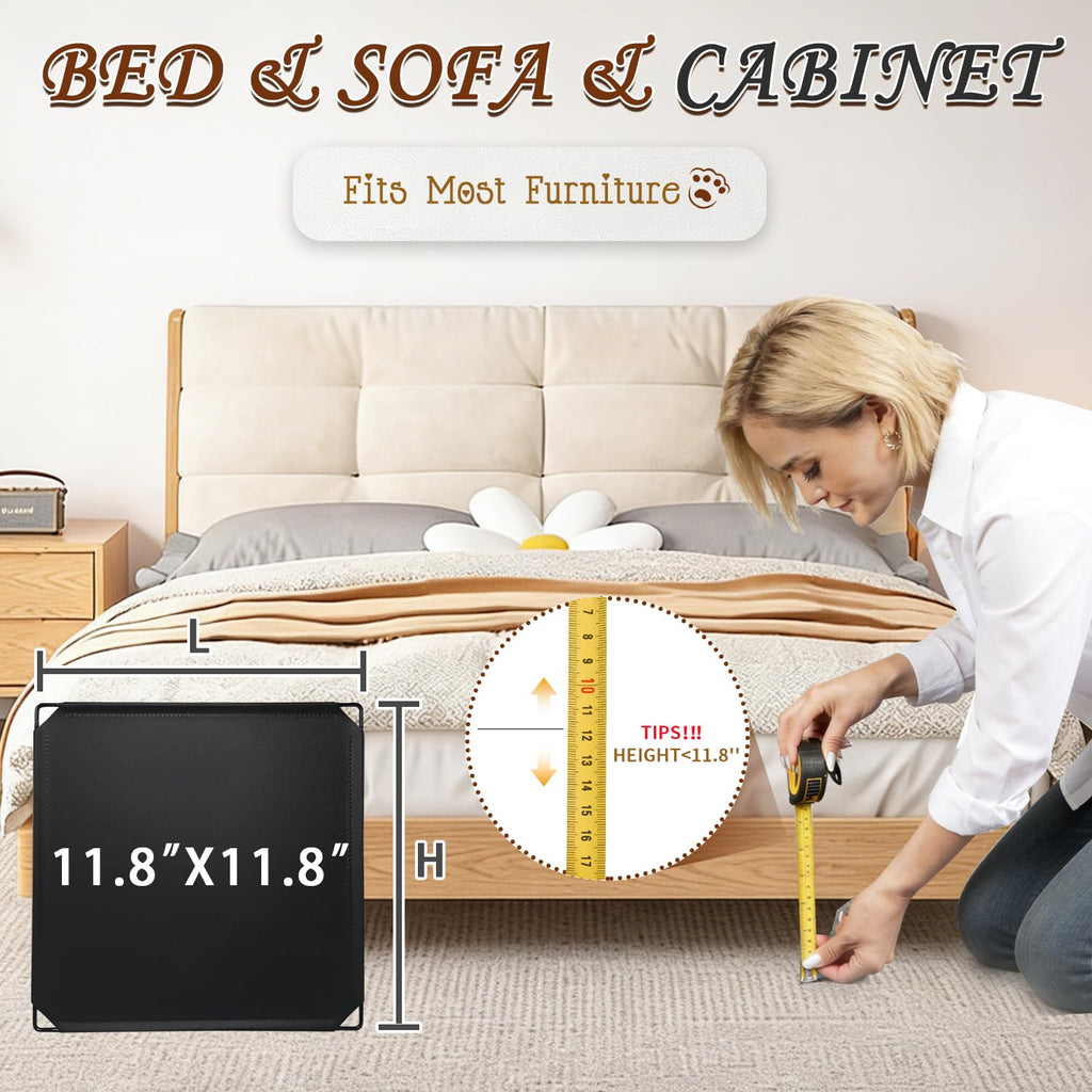 Professional Under Bed Blocker for Pets, 11.8" Height 248" Length in Total, Multi-Purpose Under Bed Blockers, Underbed Blocker for Pets Fit Queen, King Bed 3 Sides