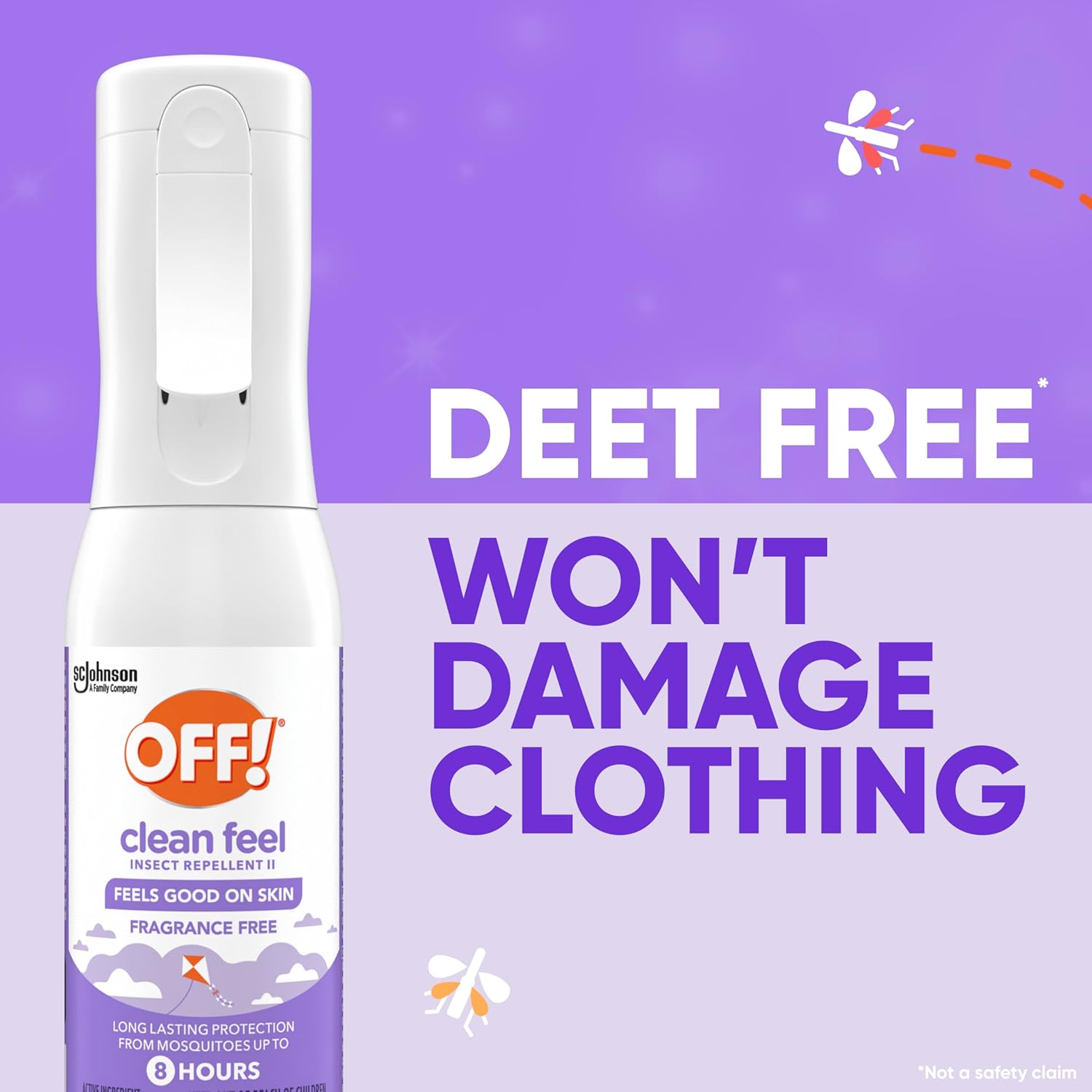 Off! Clean Feel Insect Repellent Spray - Fragrance-Free Picaridin Formula for Lasting Protection | 6 oz