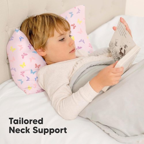My Little Dreamy Toddler Pillow - Organic Cotton Travel Pillow with Soft, Breathable Pillowcase | 10x18 Inches for Ages 2-5