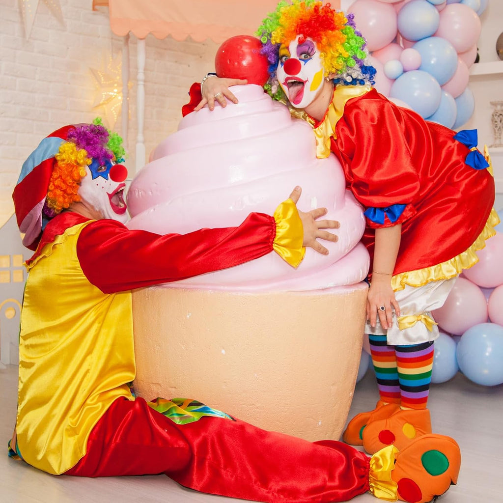 Vinsot Red Circus Clown Noses - 120 Pcs Foam Costume Accessories for Carnival & Halloween