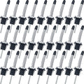 Chengu 72 Pcs Liquor Spout Stainless Steel Bottle Pourers Tapered Liquor Pourers with Rubber Dust Caps Tapered Spouts Set Bar Supplies Vinegar Bottle Dispenser Wine Spout for Alcohol Olive Oil