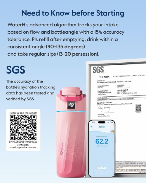 BOOST Smart Water Bottle - 16oz BPA-Free Vacuum Insulated Kids Bottle with Reminder & Tracker | Perfect for School