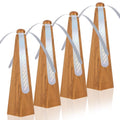 Yoiemivy Portable Fly Fans for Tables to Keep Your Food/Meal Clean for Outdoor, Indoor, Picnic, Dinner and Classroom, Wood Grain, 4 Pack