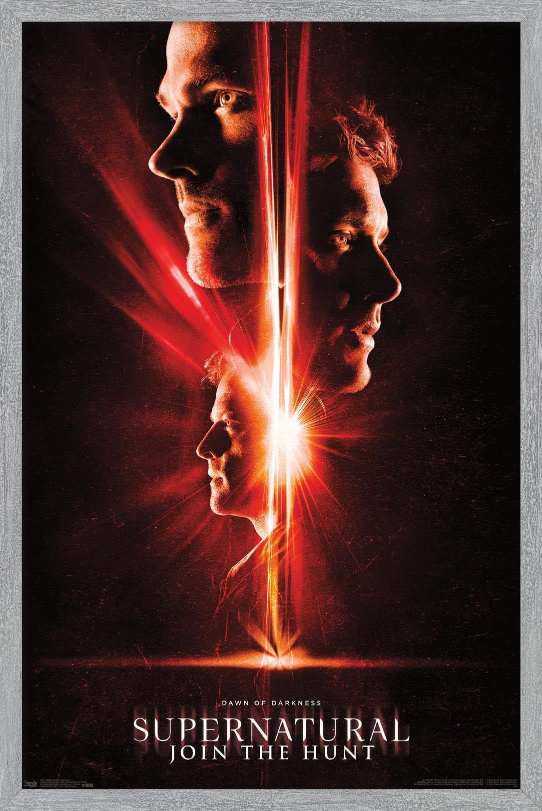 Supernatural - Season 13 Wall Poster, 22.4L" x 14.7W", Gray Framed Version