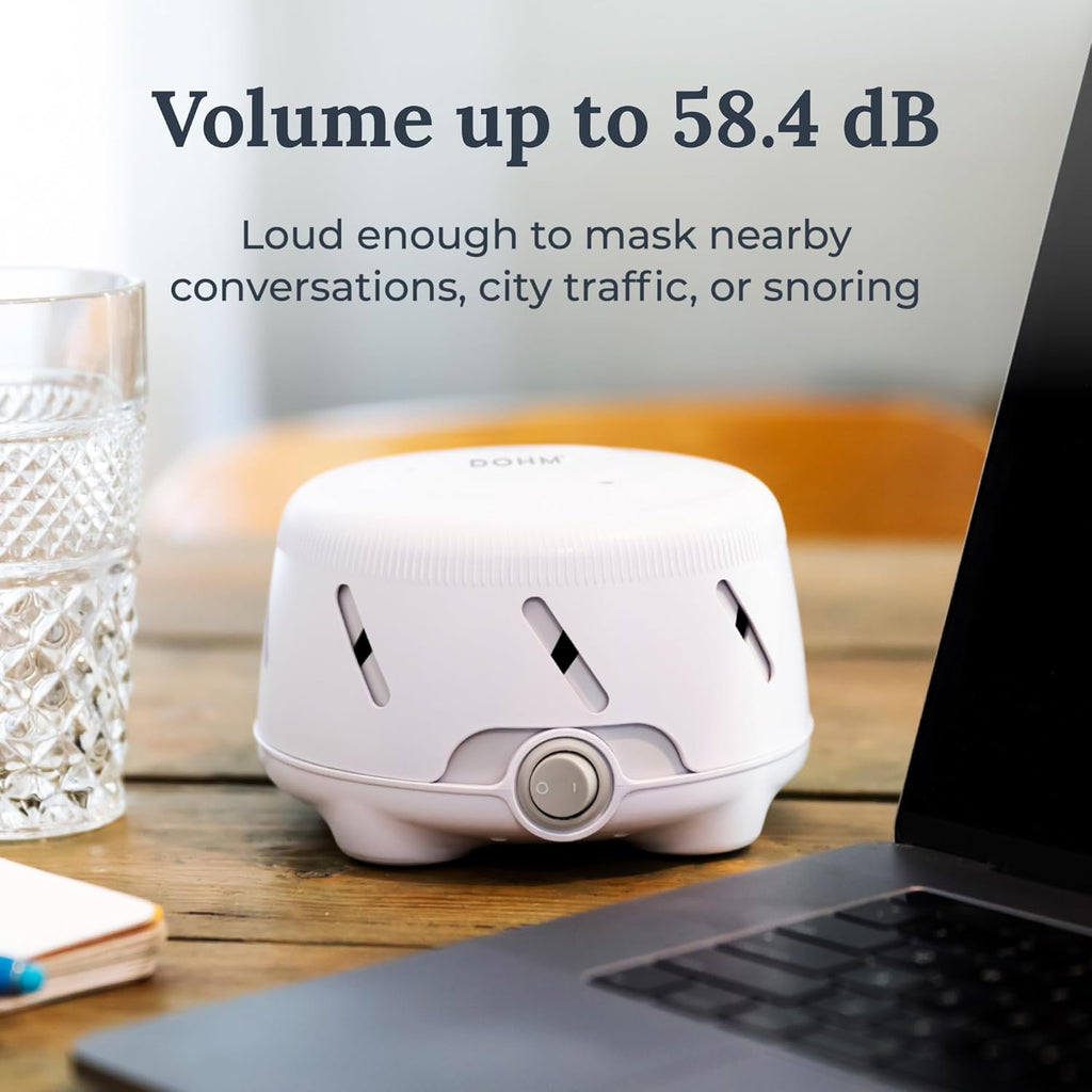 Yogasleep Dohm UNO White Noise Sound Machine - Real Fan for Non-Looping Sound | Travel & Sleep Aid