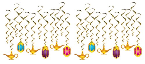 Lantern & Lamp Whirls, 12 Pcs Pack of 2
