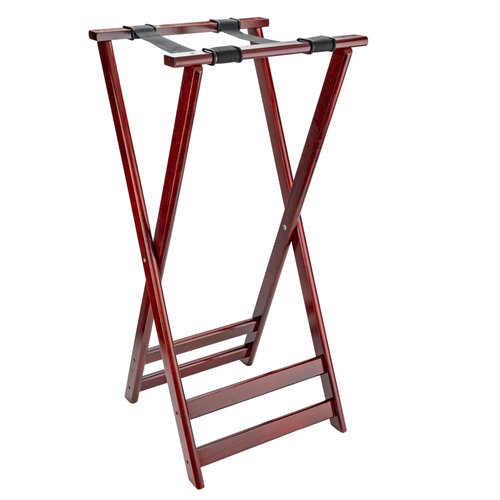 G.E.T. TSW-105 Mahogany 38" high, Hardwood Tray Stand Hardwood Tray Stands Collection