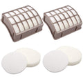 Replacement for Shark Navigator dlx Filter NV60 NV70 NV80 Replacement Filters,NV71,NV90,UV420 NV90 26 NV95 NV130 NV141 and NVC80C, Compare to Part # XFF80 & XHF80(2 Hepa & Foam & Felt Filters)