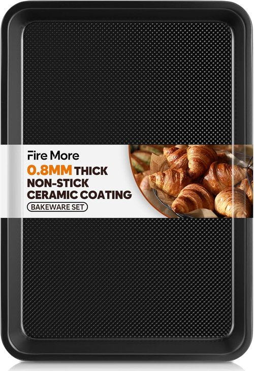 Half Sheet Pan by [Brand Name] - 17.3” x 13.1” Non-Stick Baking Sheets | Heavy-Duty Cookie Trays