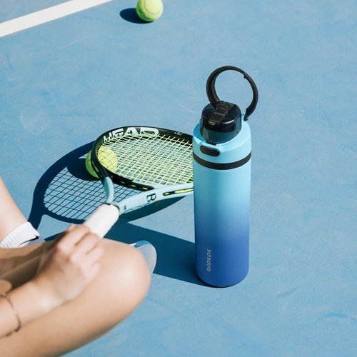 BJPKPK 25oz Insulated Water Bottle - BPA-Free Stainless Steel with Straw Lid & Carry Handle | Lavender