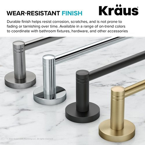 KRAUS Elie Bathroom Robe and Towel Hook in Brushed Gold, KEA-18801BG