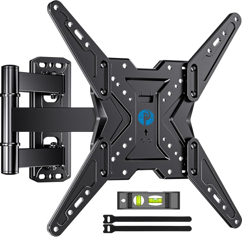 Pipishell Full Motion TV Wall Mount - Swivel, Tilt & Extension for 26-60 Inch TVs | Holds Up to 77 lbs