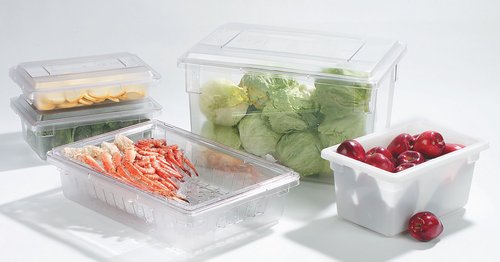 Carlisle FoodService Products Storplus Food Storage Container with Stackable Design for Catering, Buffets, Restaurants, Polyethylene (Pe), 12.5 Gallon, White