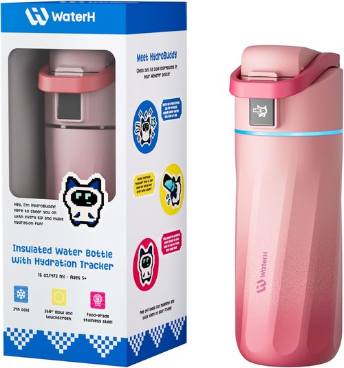 BOOST Smart Water Bottle - 16oz BPA-Free Vacuum Insulated Kids Bottle with Reminder & Tracker | Perfect for School