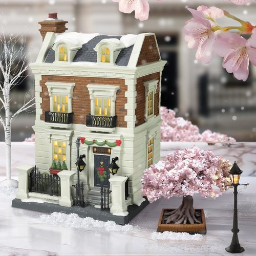 Department 56 Dickens Village Mary Poppins 17 Cherry Tree Lane Lit Building - 8 Inch, Multicolor