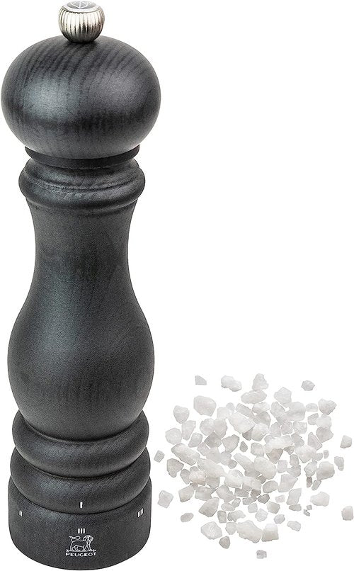 Peugeot - Paris u’Select Manual Salt Mill - Adjustable Grinder - Beechwood, Graphite Finish