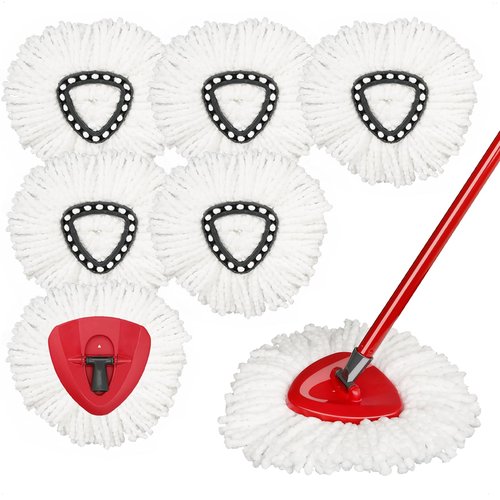 Mop Head Replacement for Ocedar - 7 Pack Mop Replace Heads Compatible with O Cedar, Microfiber Mop Refill for 1 Tank System