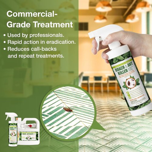 EcoVenger® Roach and Ant Killer - 16 oz | Kills on Contact | 4-Week Deterrent | Peppermint Scent | Safe for Kids and Pets