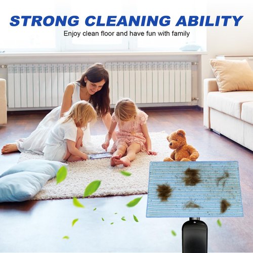 Microfiber Mop Pads Replacement for HAAN FS, SI and MS Series Steamers - Washable Reusable Mop Head Refill for Floor Cleaning - 3 Pack