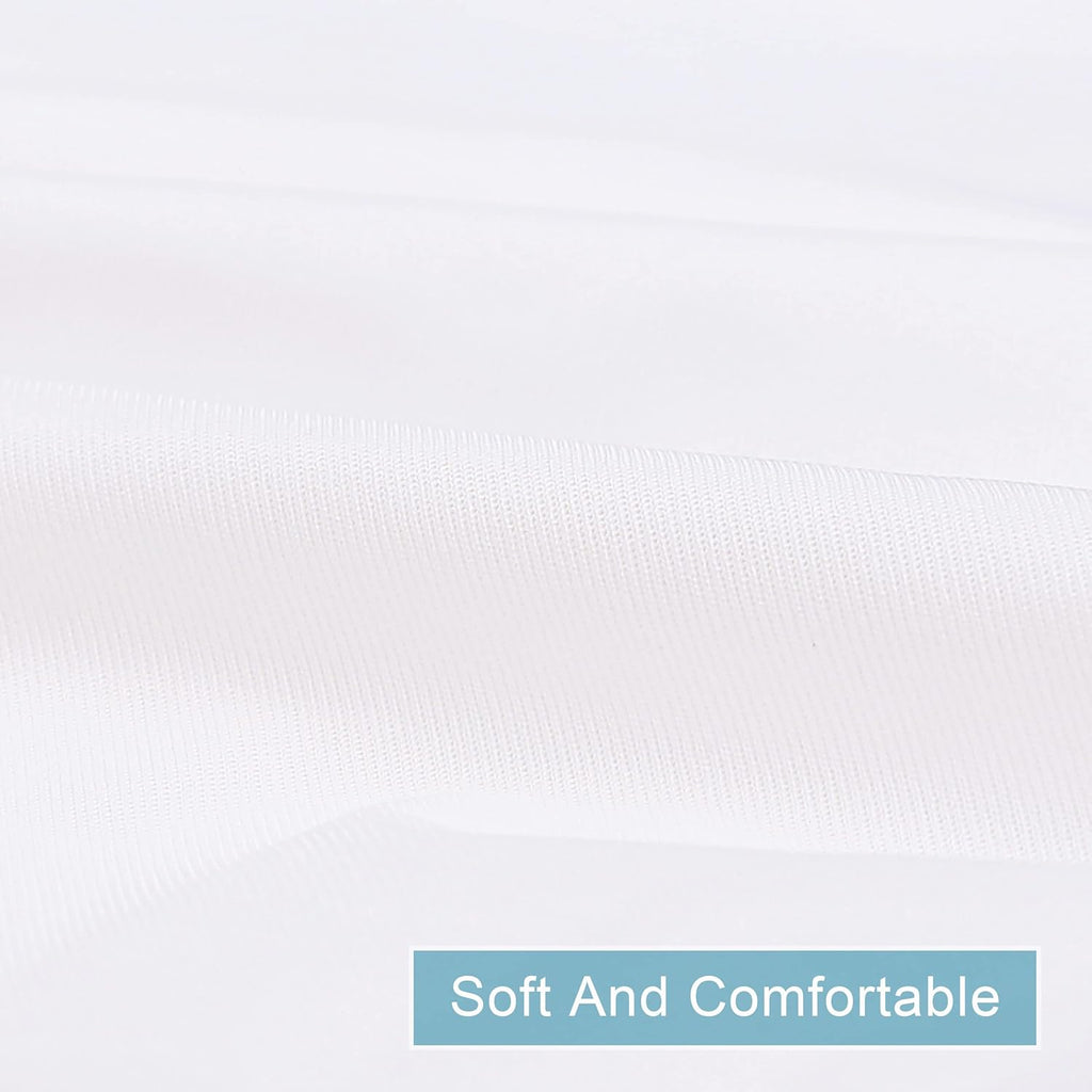 NTBAY Waterproof Pillow Protectors - Super Soft Zippered Covers | 20x26 Inches | Pure White, 4 Pack