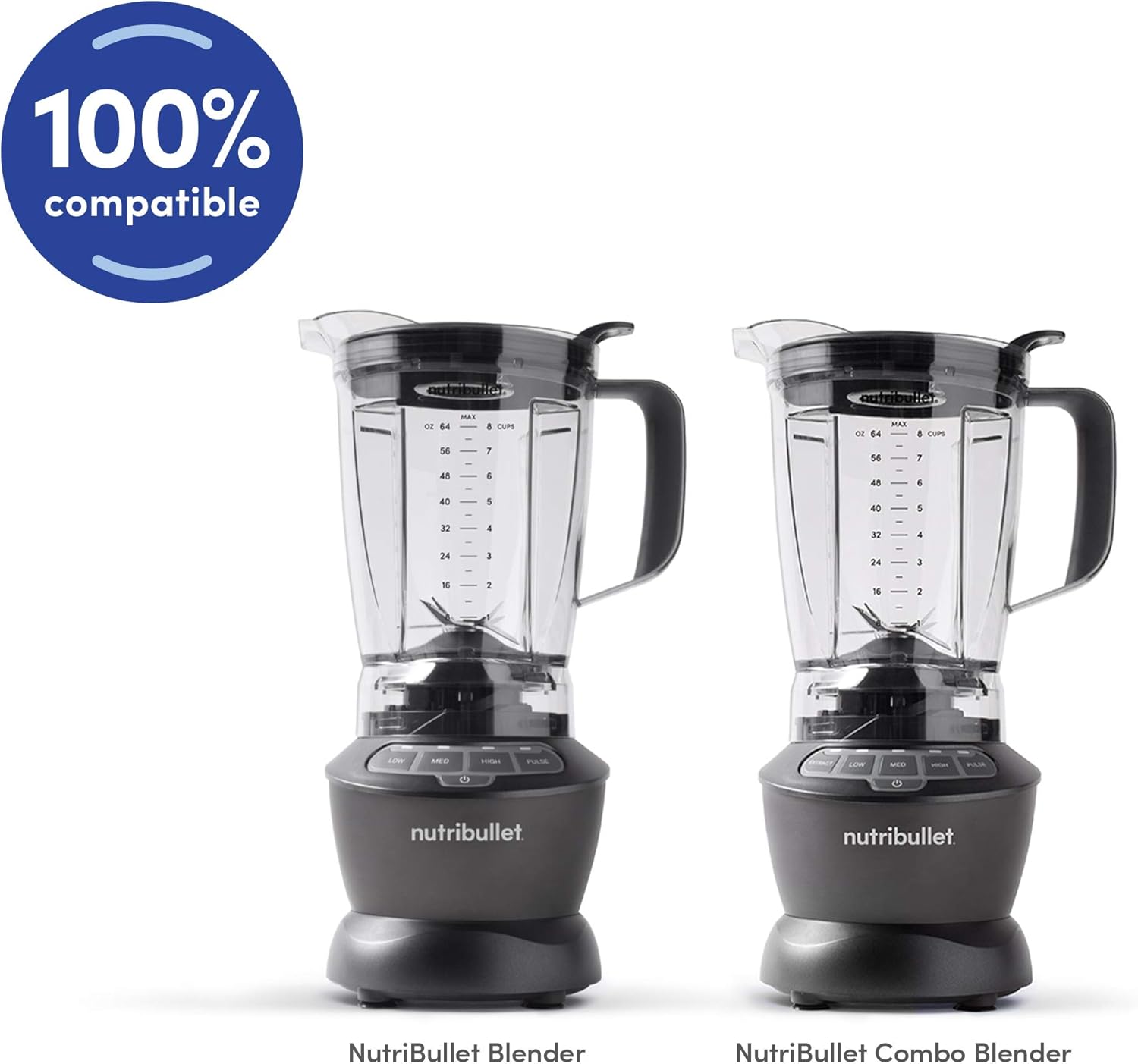 Nutribullet Blender - 64 Oz Pitcher for Smoothies and Nutrient Extraction | Durable and Easy to Clean