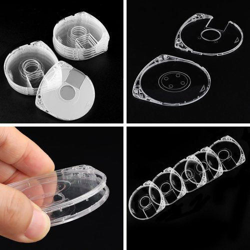 6Pcs DVD CD Case for UMD Replacement Shell,5 mm Double Clear Game Disc Storage Case,Disc Case Shell for PSP 1000 2000 3000