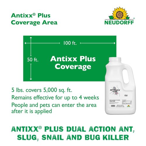 Neudorff ANTIXX Plus Ant & Insect Control Granules - Organic Solution for Ants, Crickets & More