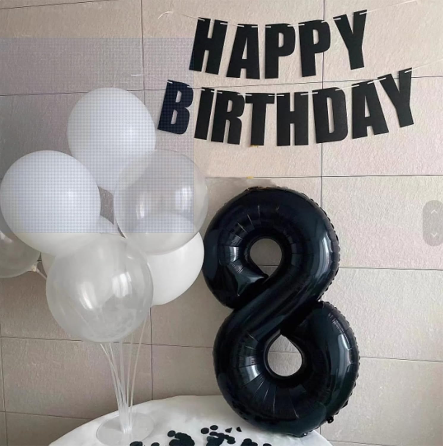 Skiennix 40-Inch Black Number 28 Balloon - Jumbo Mylar Foil Helium Decoration for Parties